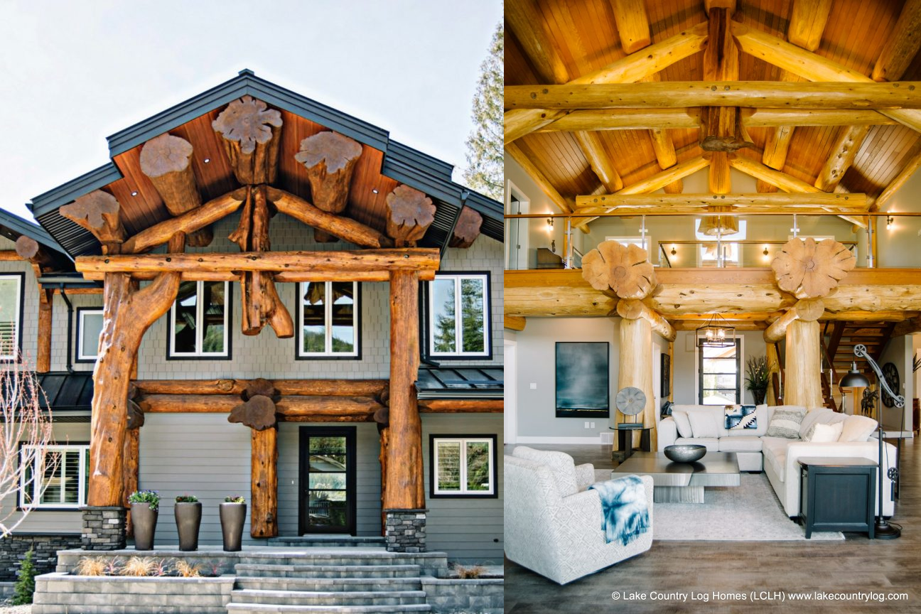 Flexibility-of-Handcrafted-Post-and-Beam-Log-Homes - Lake Country Log Homes
