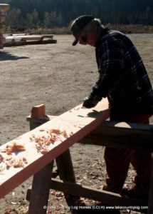 Hand Hewn Douglas Fir Timbers - LCLH