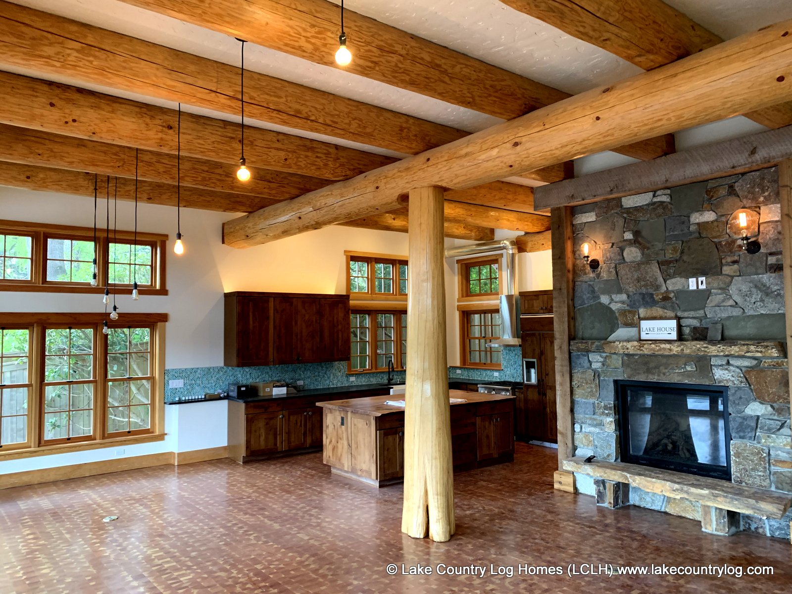 Beautiful Hybrid Post And Beam Log Home In Sammamish