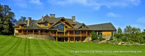 Hand crafted Douglas Fir Post and Beam Log Home in Pennsylvania with logs provided by Lake Country Log Homes.