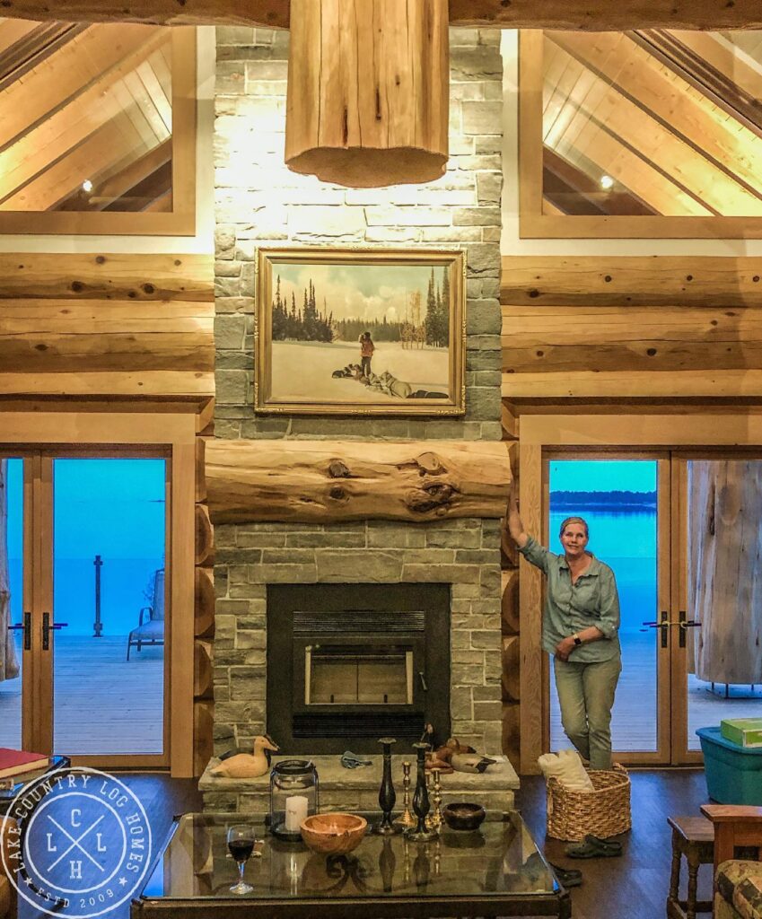 Hand Crafted Western Red Cedar Log Cabin Home constructed at our yard in British Columba and delivered to Ontario